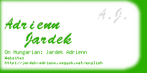 adrienn jardek business card